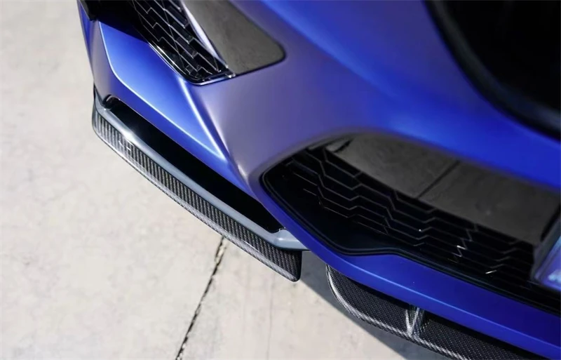 ل BMW F95 F96 X5M X6M 2019 2020 2021 2022 ReaI ألياف الكربون الجبهة حافة مصد السيارة المفسد عدة