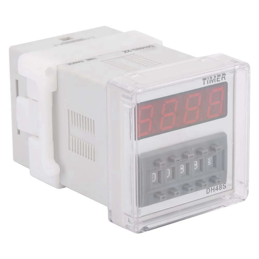 Time Delay Relay Module Wide Adjustable Multifunctional 0.1Sec To 9999hr LCD Display Timer Delay Relay for Controlling Circuit