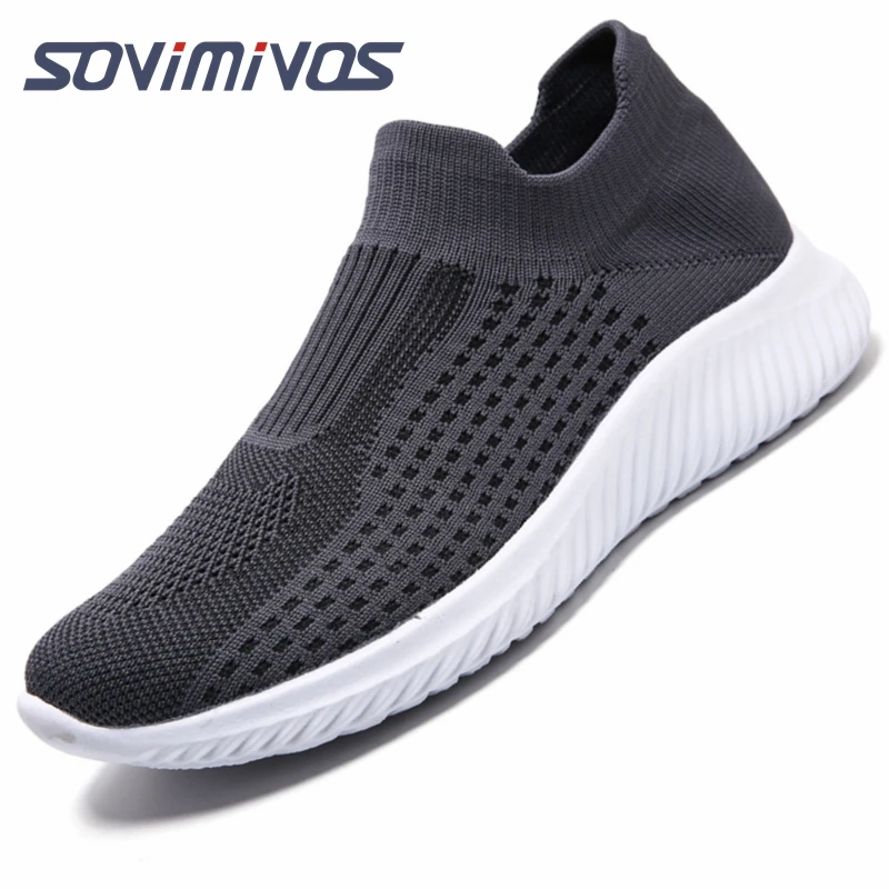 Męskie trampki oddychające tekstylne cholewki wygodne lekkie amortyzujące jakości Slip-on Unisex Cross-Trainer minimalistyczne buty