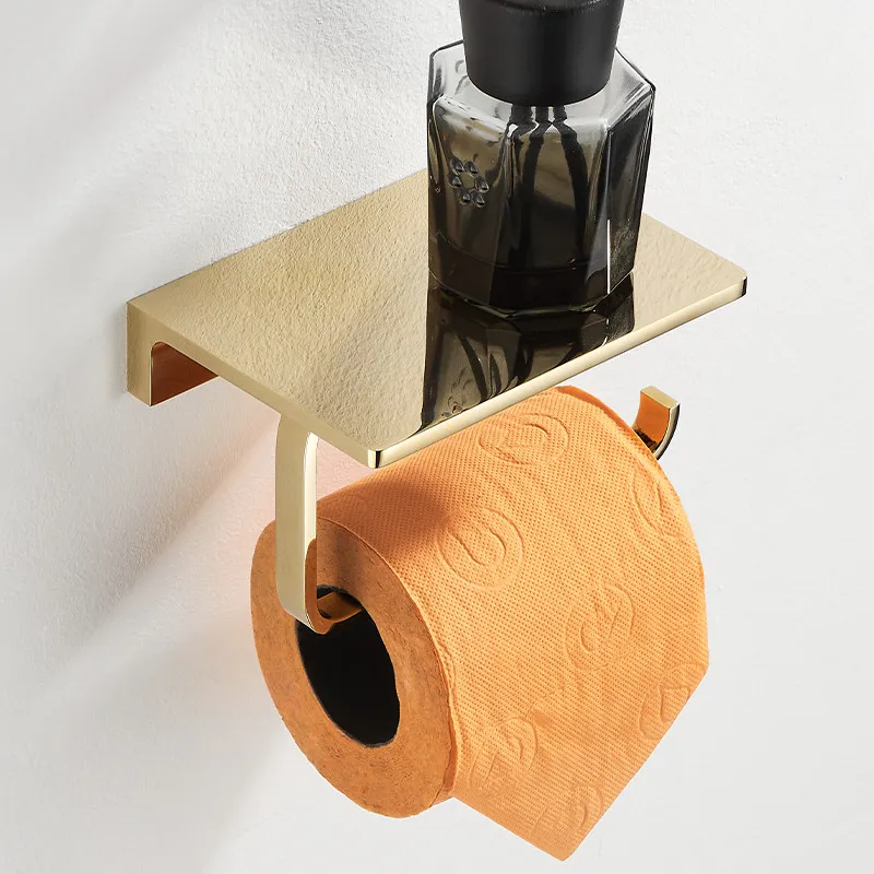 Roll paper holder Mobile phone toilet paper holder No punching Hotel engineering tissue holder Toilet carton