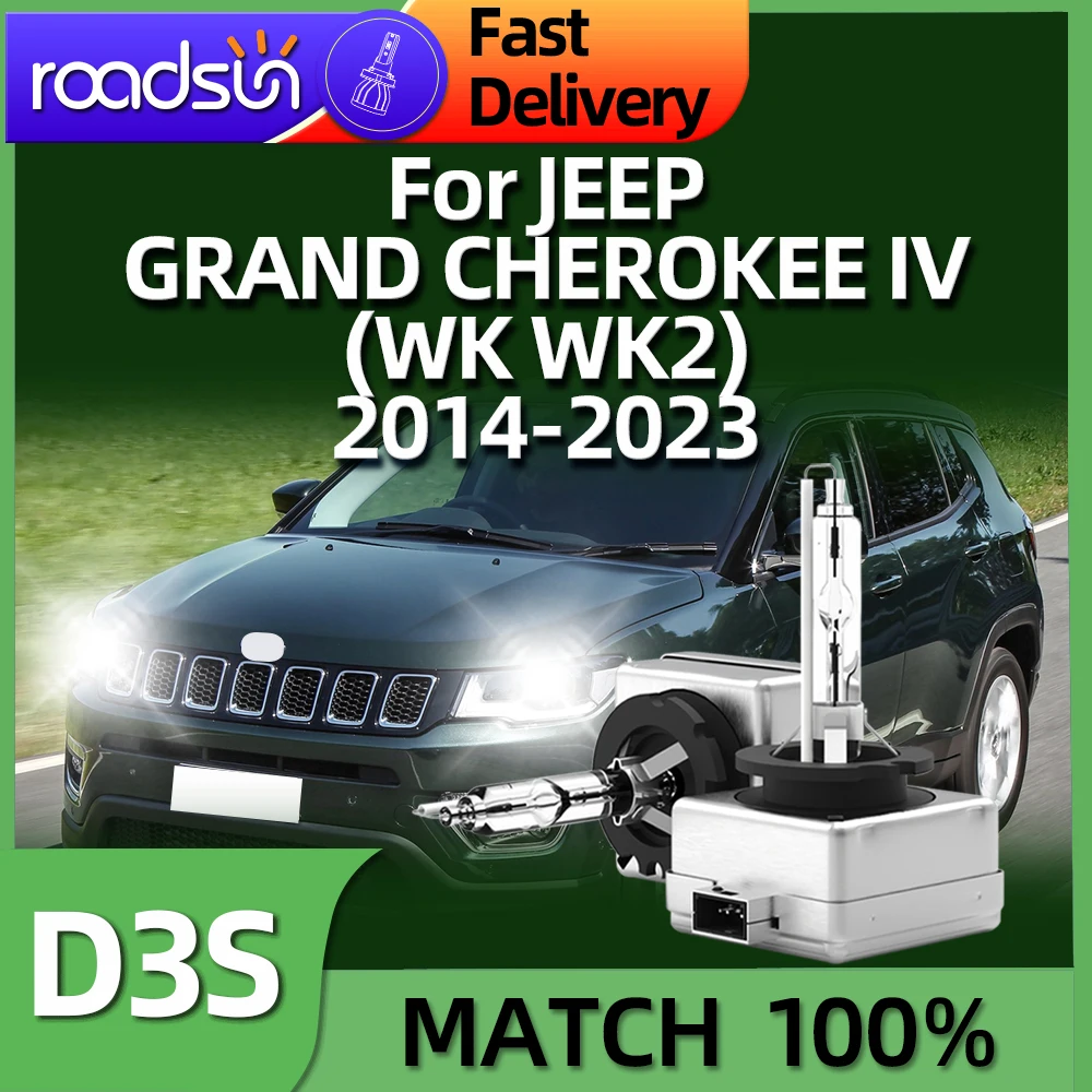 

2PCS D3 HID Bulb Xenon Headlight 6000K For JEEP GRAND CHEROKEE IV (WK WK2) 2014 2015 2016 2017 2018 2019 2020 2021 2022 2023