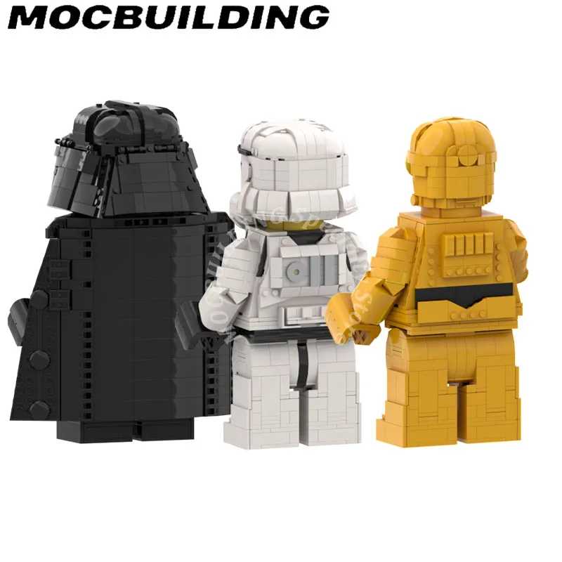 Figures Model Space Movie Display MOC Building Blocks Construction Toys Birthday Gifts Christmas Present