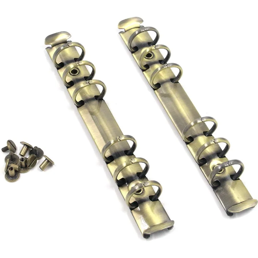 

2 шт., 6 колец, блокнот A6, металлические переплеты, сменный механизм переплета для DIY, книга с вкладышами, сделай сам, фотоальбом, папка для хранения бумаги