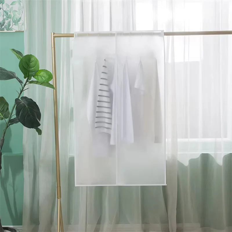 Large Space Translucent Clothing Dustproof Cover Household Wardrobe Hanging Dust Cover Coat Suit Down Jacket Storage Dust Bag