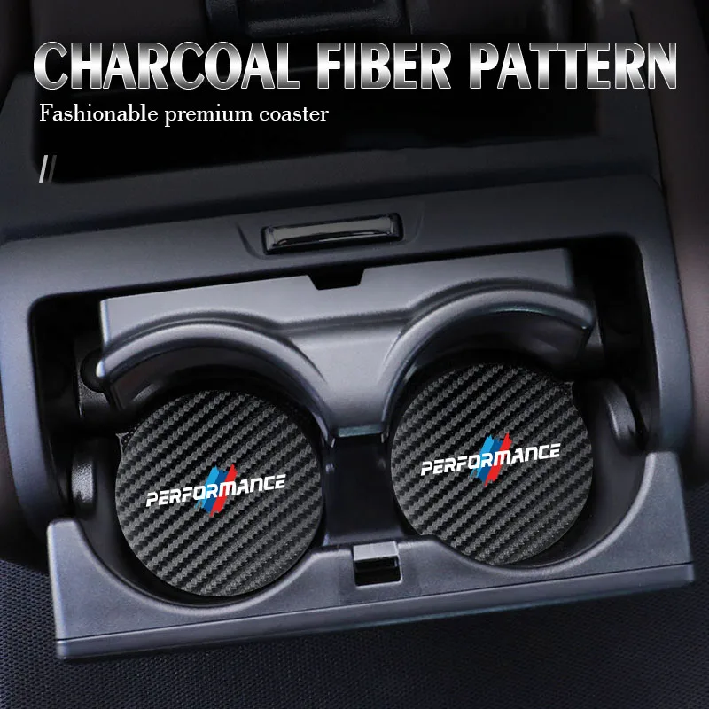 

Car Cup Holder Coaster Car cup storage mat Accessories for BMW Performance E46 E90 F10 F30 X3 F20 E46 E60 E70 E39 E36