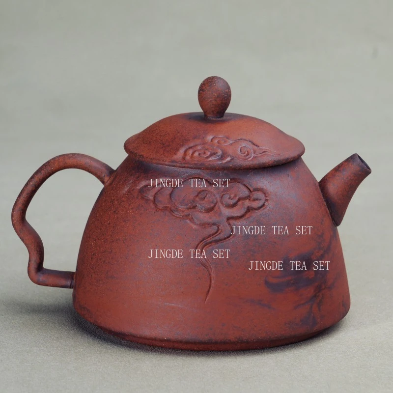 

Ручной чайник 150 мл из грубой керамики, бытовой китайский чайник кунг-фу, чайник для заваривания чая, один горшок, чайник в стиле ваби-саби