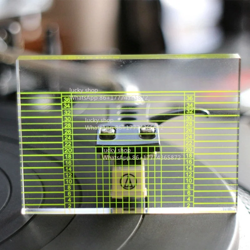 High Definition Vinyl Phonograph Measuring VTA Balance and Azimuth Adjustment Ruler