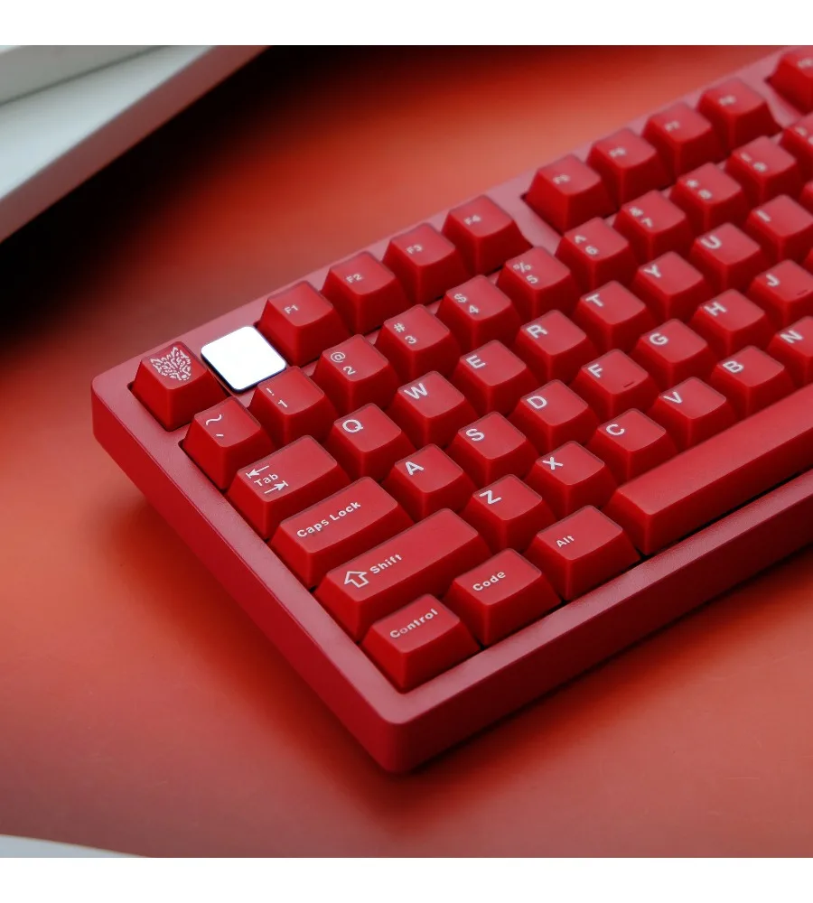 Keycap Personality Original height ABS two-color ruby semi-transparent keycap