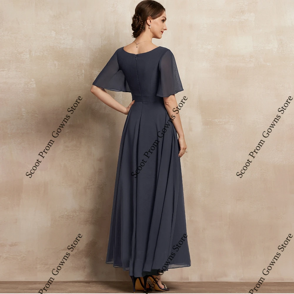 Charming ชุดเจ้าสาวครึ่งแขนชุดแต่งงานสําหรับผู้หญิง 2025 ฤดูร้อนใหม่ชีฟอง Beach Robe De Soirée