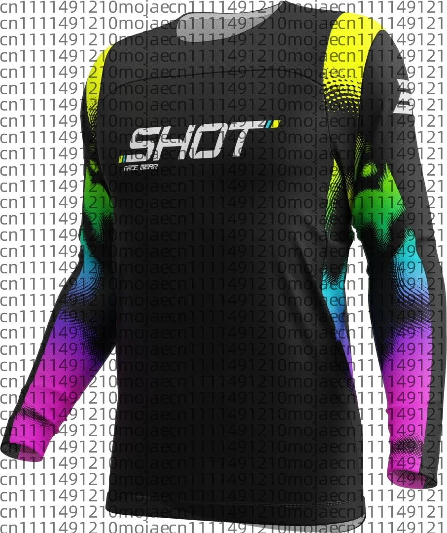 2026 Cycling Clothes Breathable Quick Drying Mountain Bike Off Road Motorcycle Long Sleeved Men Women Loose Black T-shirt