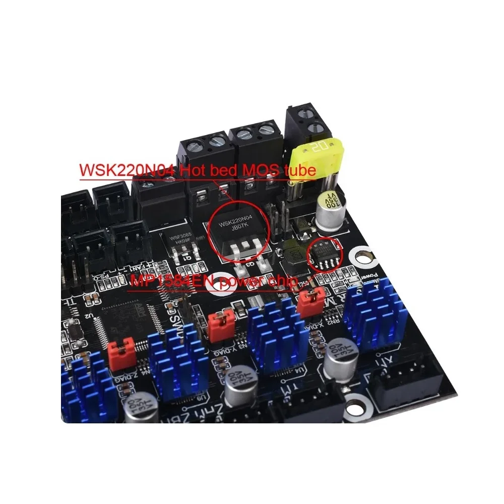 Imagem -05 - Bigtreetech-placa-mãe para Impressora 3d Placa de Controle 32bit Btt Skr Mini e3 V2.0 Tmc2209 Peças Atualização Ender3 Skr V1.4 Turbo