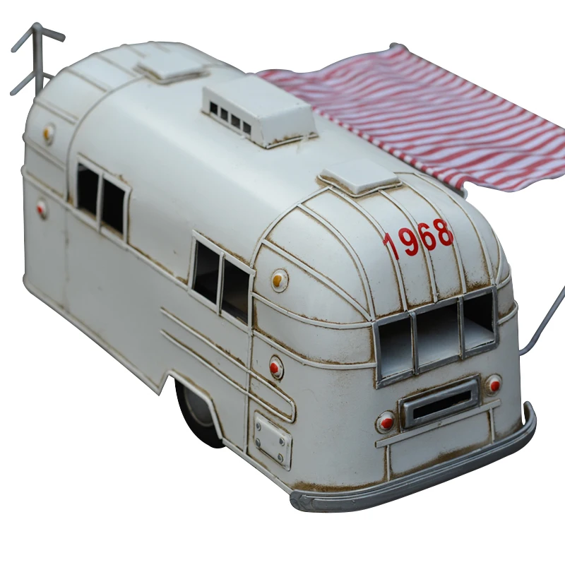 

British Volkswagen Bus, Simulation Camper Car Model Bedroom Study Decoration Ornament Gift