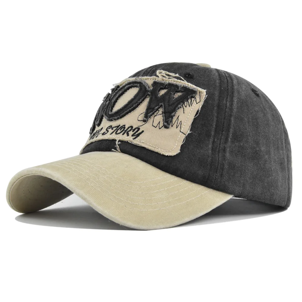 

Baseball Embroidered Duckbill Cap Unisex Washed Vintage Sun Couple Hat