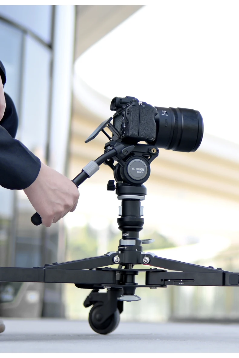 YC Onion Pineta Monopod Dolly und Schnellverschlussknopf für Pineta Pro Monopod Stativ – Detail 4