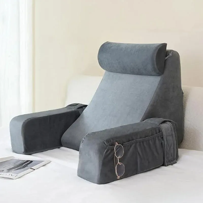 Wedge Shape Reading Pillow Adjustable Bed Rest Back Support Pillow Ergonomic Lumbar Support Cushion For Sitting Lying Reading