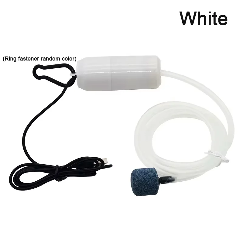 Aquarium USB-Luftpumpe Geräuscharmer Luftkompressor für Fischbecken Tragbarer Mini-Sauerstoffgenerator Belüfter Aquariumzubehör 5V