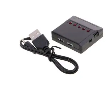 1S 3.7V Lipo Battery Adapter Charger 5 Port USB Charger with Cable for RC Syma X5SW X5C X5 X5HW X55 X4 H107C/107D/107L WL TOYS