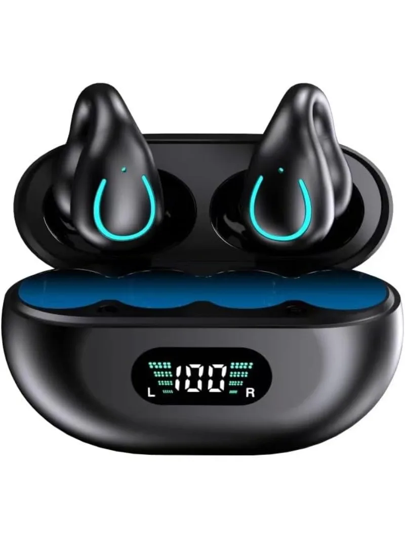 Wireless Bluetooth 5.3 Earphone with AI Intelligent Translation Open Ear Design Sports IPX4 Waterproof up to 80-Hour Charging Ti