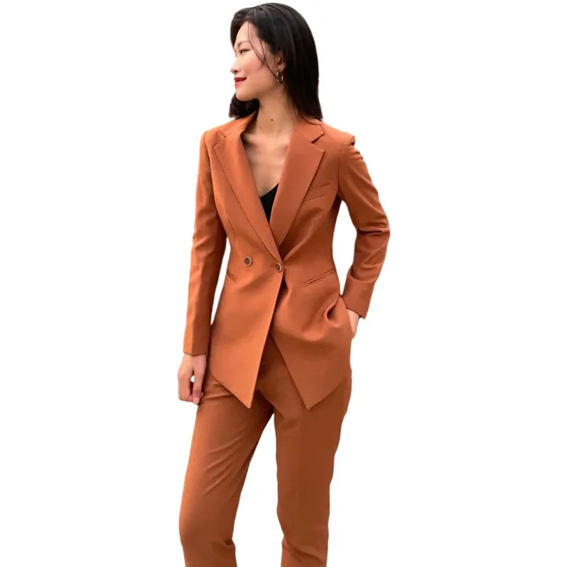 

Autumn temperament senior commuter professional suit pants jacket collocation conjuntos de mujer elegante dos piezas two suit