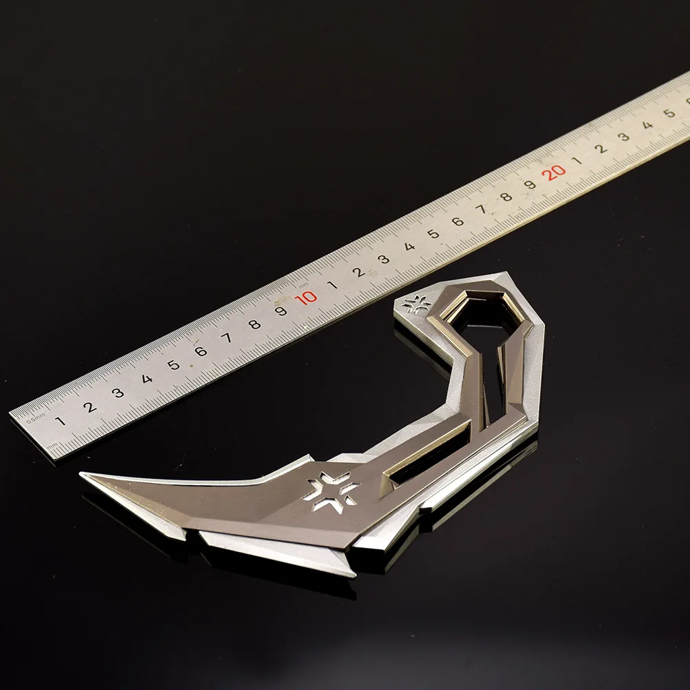 16 سنتيمتر Valorant VCT Karambit المشاجرة سلاح سكين لعبة محيط سلاح معدني نموذج سطح المكتب زخرفة الديكور الحرف الهدايا اللعب