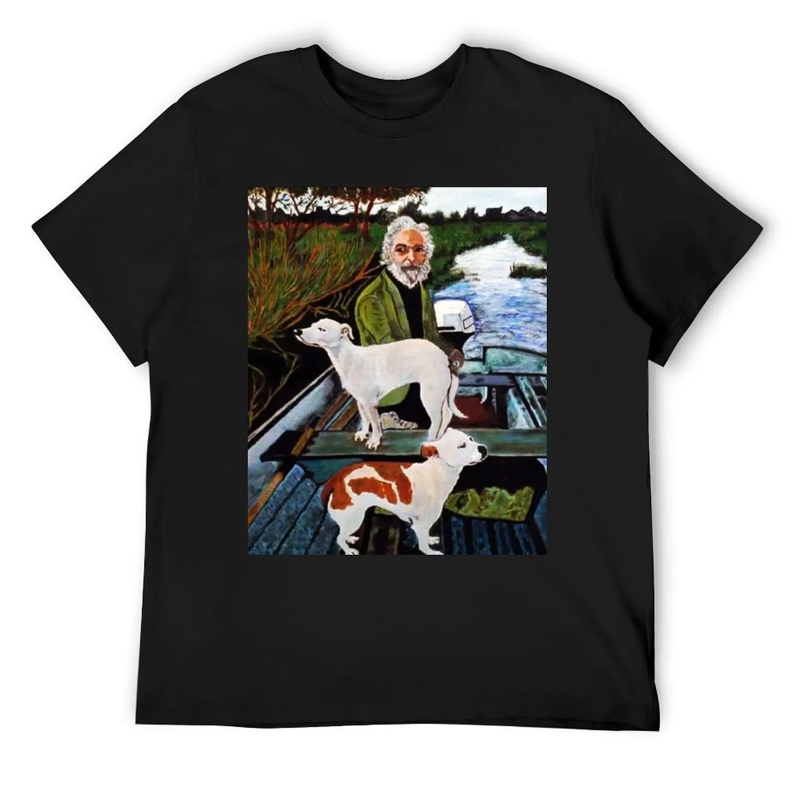 

Goodfellas Painting Dogs T-Shirt heavyweights T-shirts oversize Man t-shirt rapper graphic tees men t shirts
