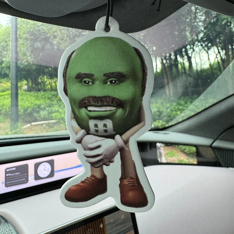 Dr. Phil as an M&M Hilton (Hotel Scent) Car Air Freshener |   Rearview Mirror Hanger & Dual-Purpose Air Vent Clip |   Natural Material Aromatherapy Tablets |   Long-Lasting Fragrance for 90 Days |   Alcohol-Free |   Not Afraid of Direct Exposure to the Sun |   Designed Specifically for Odor Removal in Cars, Closets, and Bathrooms. |   Cartoon Animation Graphics |   Unisex |   Luxury-Grade Fragrance