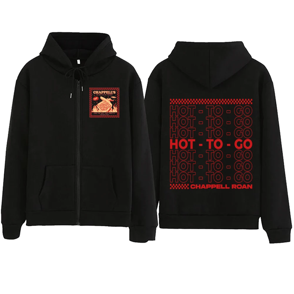 Chappell Roan Hot To Go Zipper Hoodie  Harajuku Pullover Tops Sweatshirt Streetwear