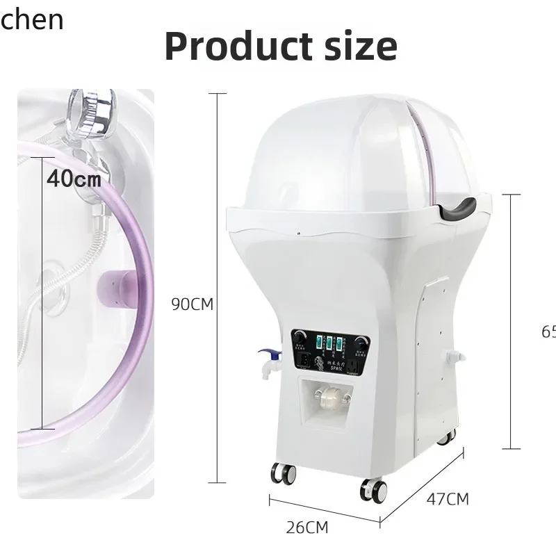 

XL Hair Treatment Shampoo Bed Water Circulation Fumigation Spa Apparatus Treatment Massage Mobile Basin