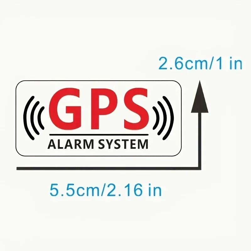 12Pcs GPS Warning Vinyl Stickers, Waterproof UV Resistant Removable Decal for Car Motorcycle Truck Decor, Holiday Gift