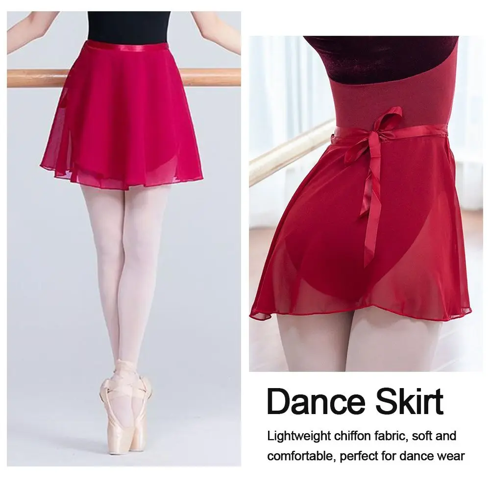 Clothing Dance Skirts Practice Leotard Practice Dancing Dress Dance Dress Skirt Ballet Lace-up Chiffon Skirts Ballet Skirts