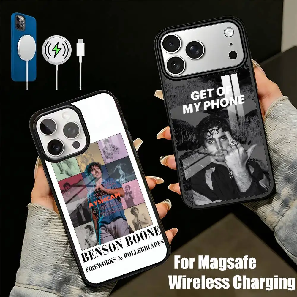 

Fan Art B-Boone-e Bear BensonS Phone Case For iPhone17,16,15,14,13 Plus,Pro Max Magnetic For Magsafe Wireless Charging