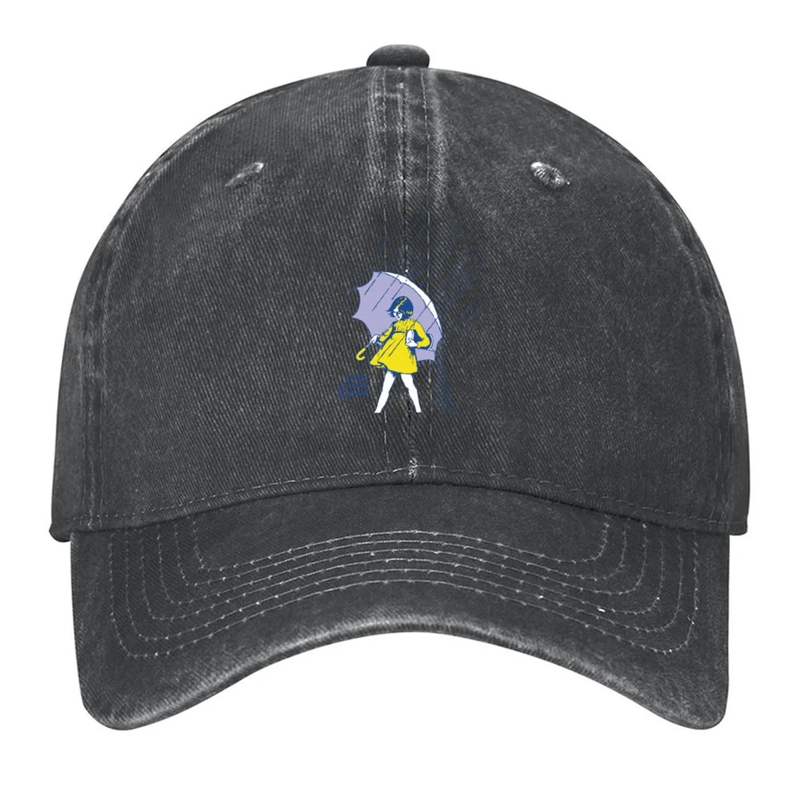 

Классическая футболка с талисманом Morton Salt Girl 1968, классическая футболка с логотипом, бейсболка, забавные шапки, мужские роскошные шапки для женщин и мужчин