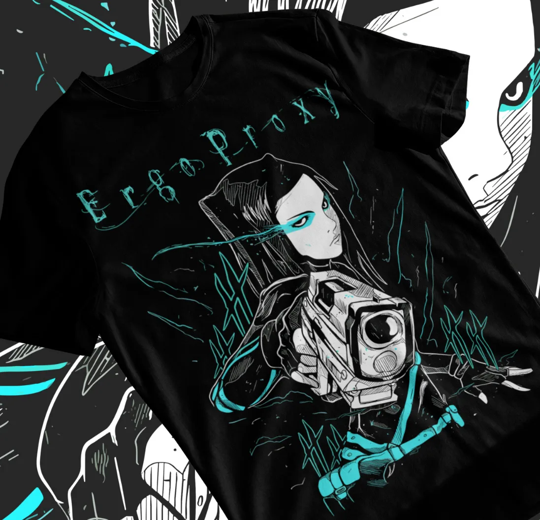 Ergo Proxy T-Shirt Re-l Mayer Anime Manga Kawaii Girl Shirt Soft Tee All Sizes