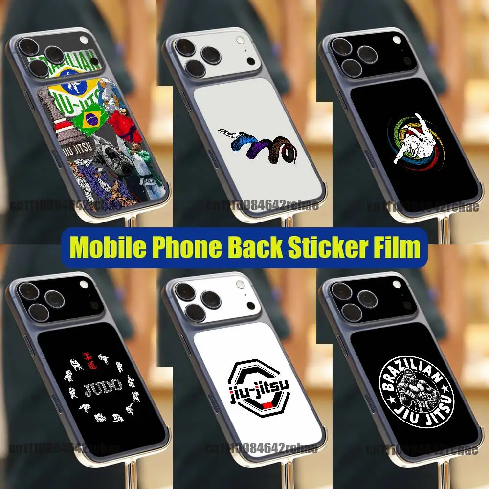Für Brasilianisches BJJ Japan Judo Jujutsu Jiu Jitsu iPhone 17 Pro Max Handy-Rückseiten-Aufkleber Folie Skin Wrap DIY Sticker Vollständige Abdeckung
