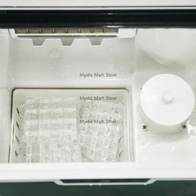 ماكينة صنع الثلج الكهربائية 20 كجم/24 ساعة ذاتية التنظيف بتصميم حصاة مربعة للاستخدام المنزلي أو الفنادق والمراسي الترفيهية #5