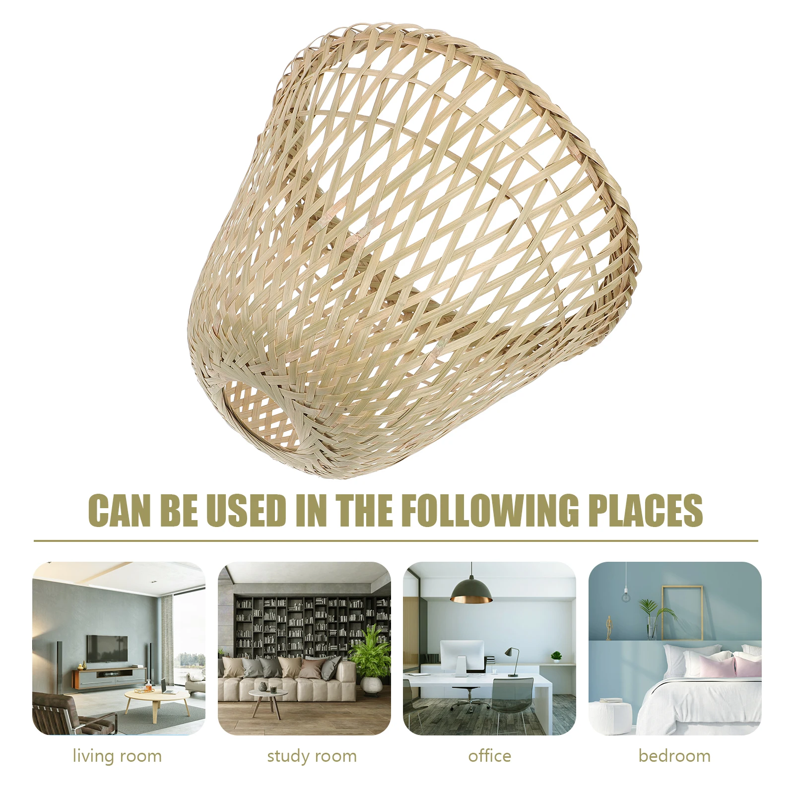 

Ceiling Light Shade Bamboo Lampshade Vintage Home Decor Lampshades Small Crafts Drum