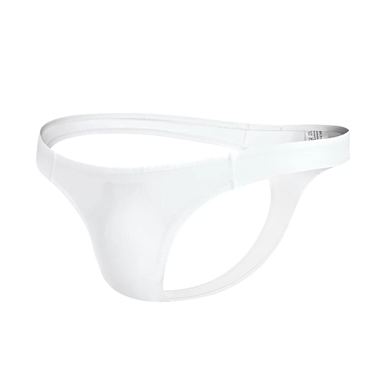 남성용 섹시 브리프 T-백 단색 속옷, U 볼록 대형 가방, 싱글 티팬티 통기성 바디콘 삼각형 짧은 트렁크