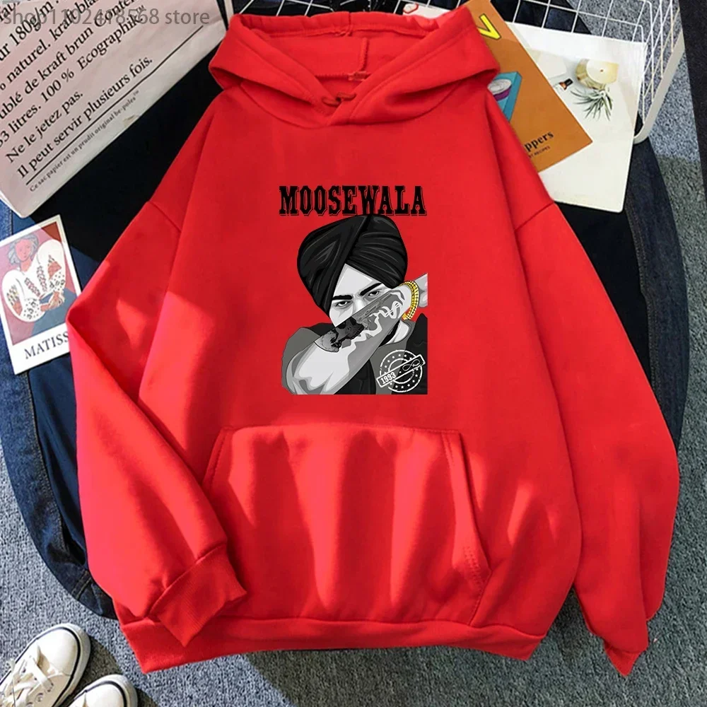 Sidhu Moose Wala Men Hoodies Long Sleeve Indian Rapper Sweatshirt Hip Hop Streetwear Women O-neck Casual Female Tops Harajuku