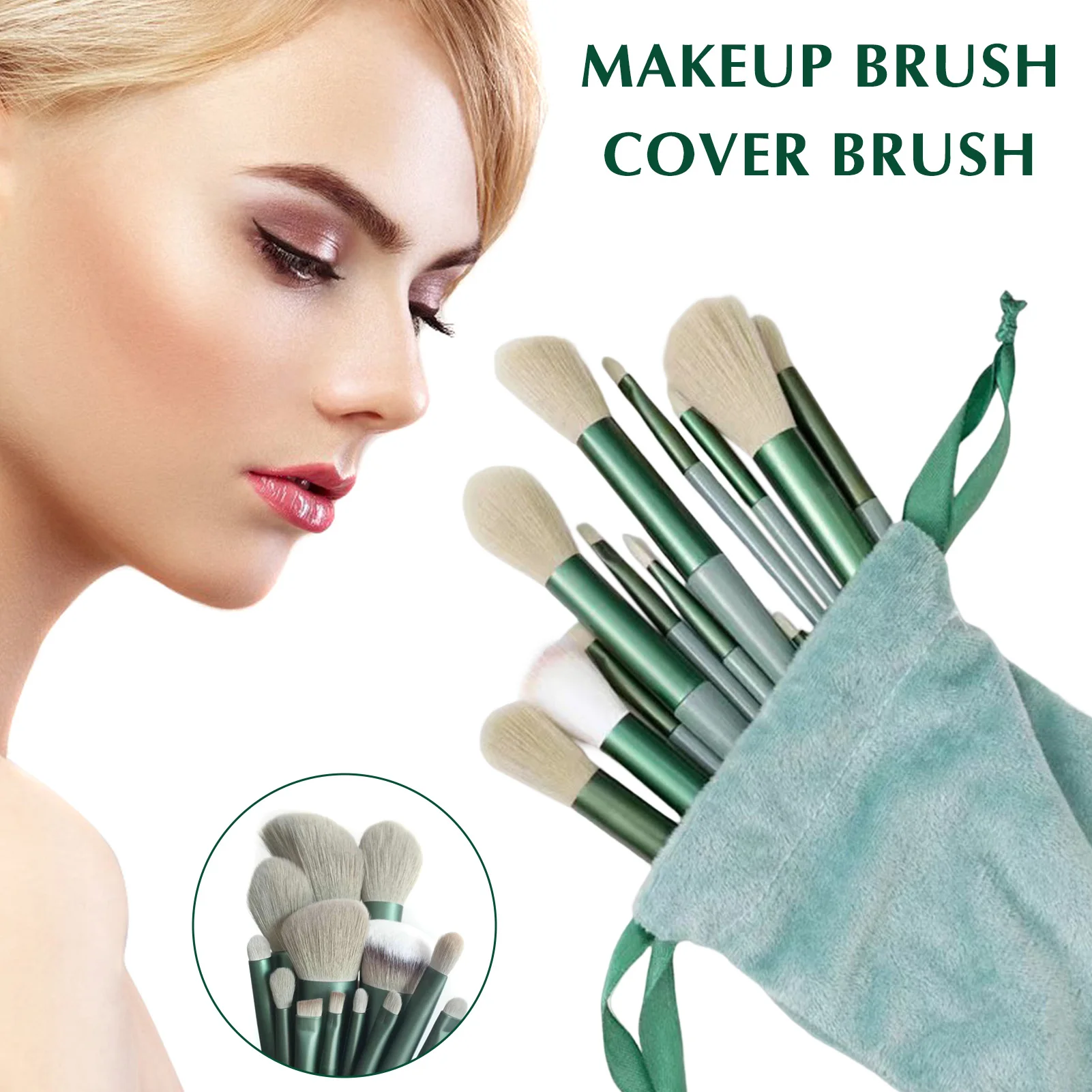 Soft Fluffy Cosmetics Brushes, Misturando a escova, Ferramentas de beleza, Sombra Misturando, Sobrancelha, Delineador, Novo, Quente, 13Pcs