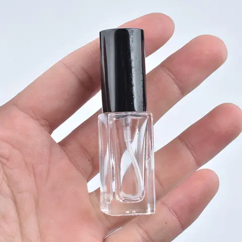 여행용 5ML 투명 유리 향수병, 미니 휴대용 향수 필수 빈 용기 분무기