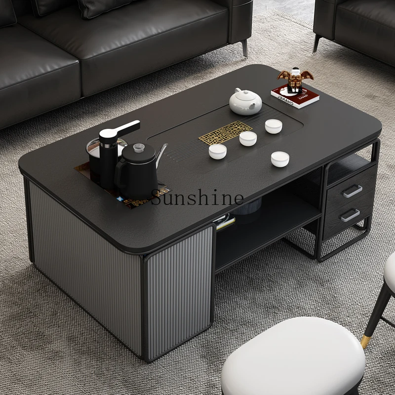 

Modern simple coffee table Wujinshi office tea table tea set