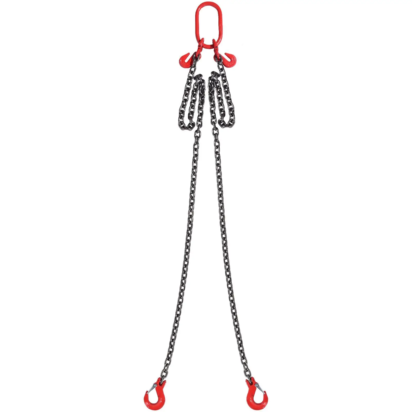 Chain Sling, 5/16 inch x 6 ft Lifting with Hooks, G80 Engine Hoist, 6600 lbs/3 Ton for, 2 Leg Grab and Adjusters