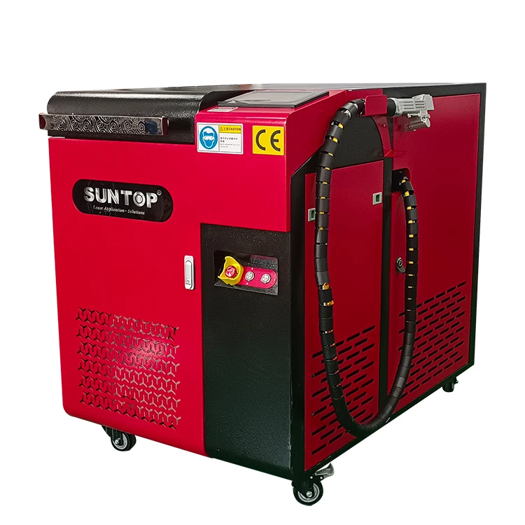 Portable CW 3000W Fiber Laser Cleaning Machine For Metal Rust And Weld Cleaning 2024 New Product 300*300mm Cleaning Width