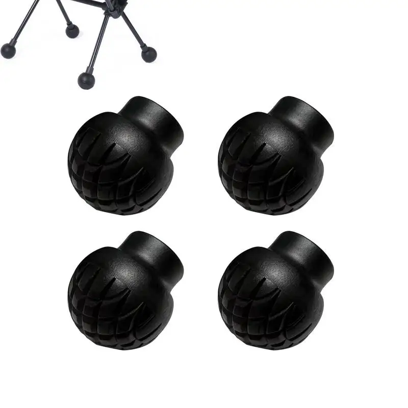 4pcs Camping Chair Legs Anti-Slip Rubber Cover Anti-Scratch Fishing Picnic Folding Chairs Foot Caps For 13mm 15mm Diameter