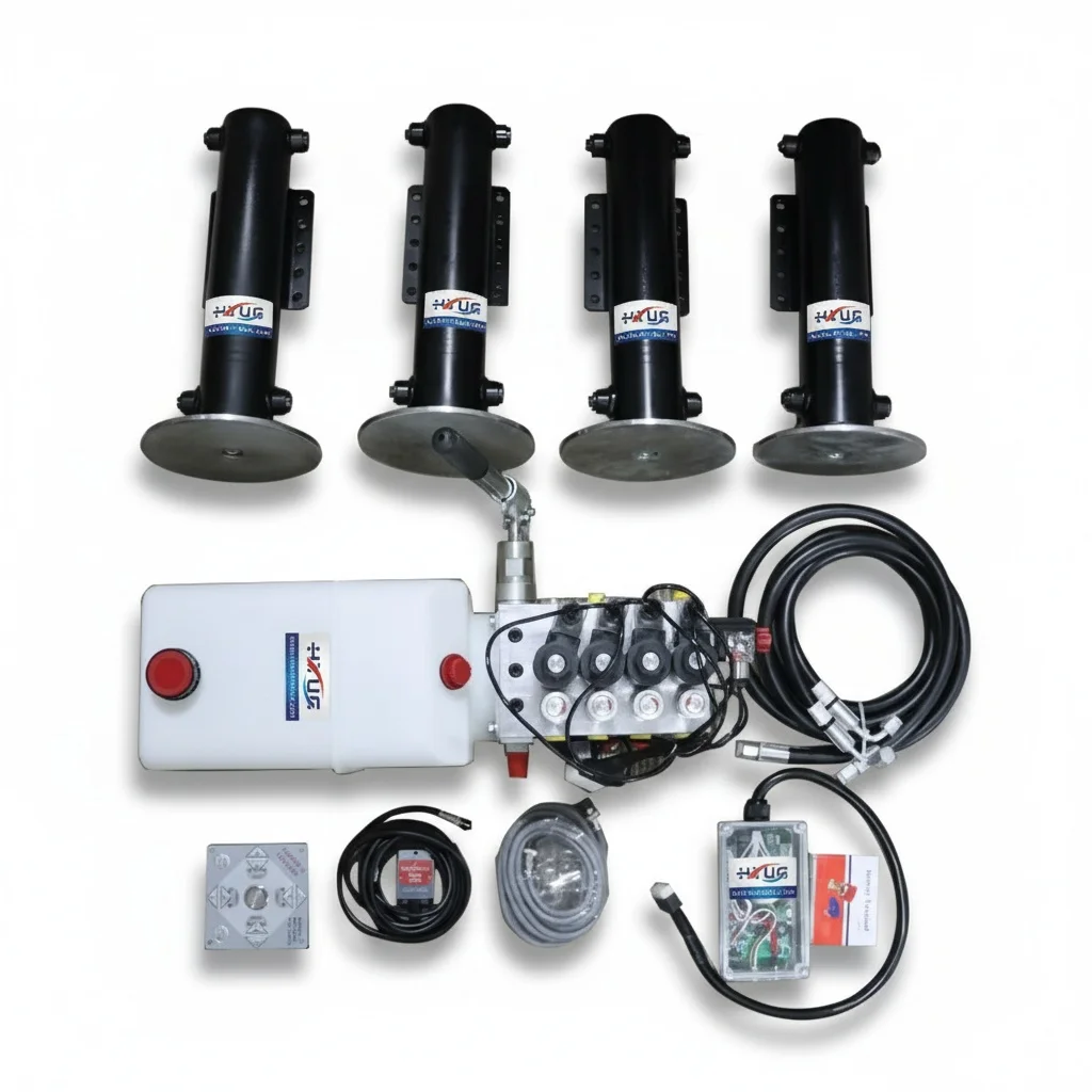 Hydraulic Leveling System, Steel RV Stabilizer Jack, Motorhome Lift Cylinder for Fiat Ducato, Mercedes Sprinter, Ford Transit