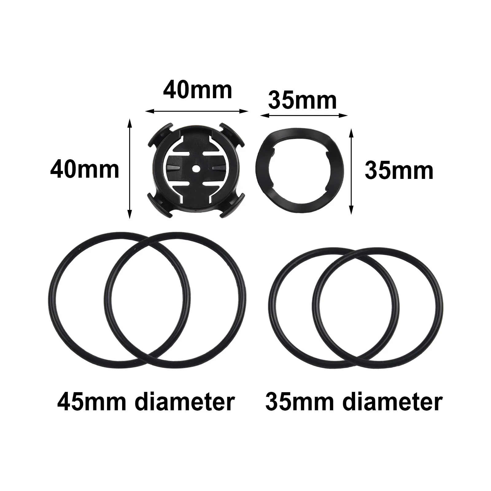 Set Bike Computer Mount Bicycle Cycling ABS+Rubber Accessories Edge Quarter Turn For Garmin Spare Parts Brand New