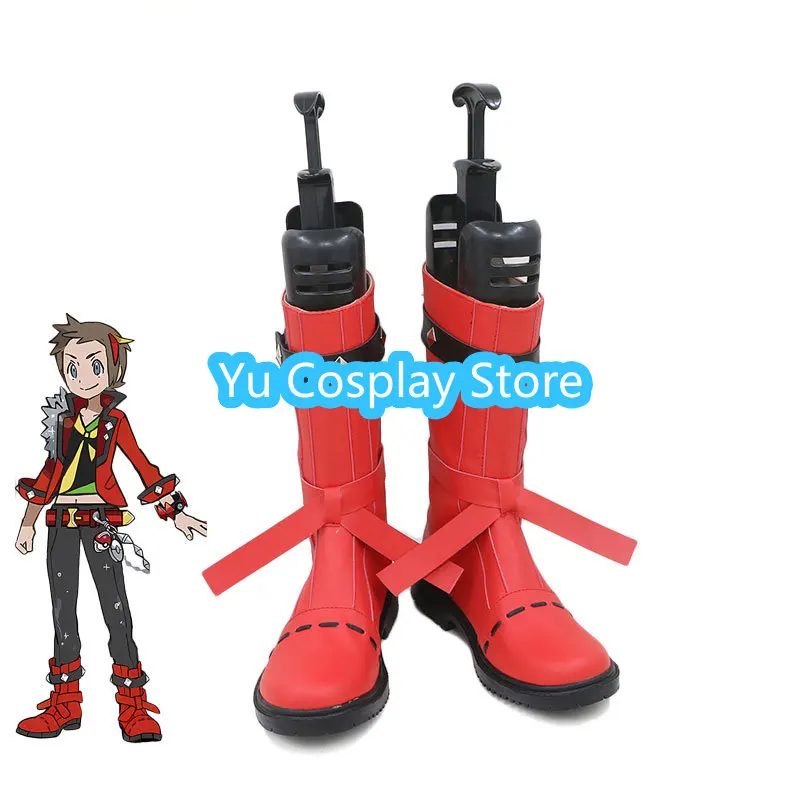 Dawn Cosplay Shoes Hikari Cosplay Props PU Leather Shoes Halloween Boots Custom Made