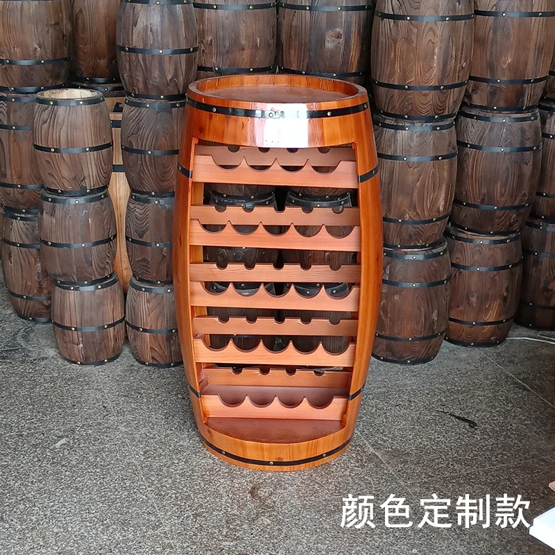 Picture 4: Wine barrel decoration oak wine rack, storage cabinet display case antique barrel solid wood bar wine barrel ra