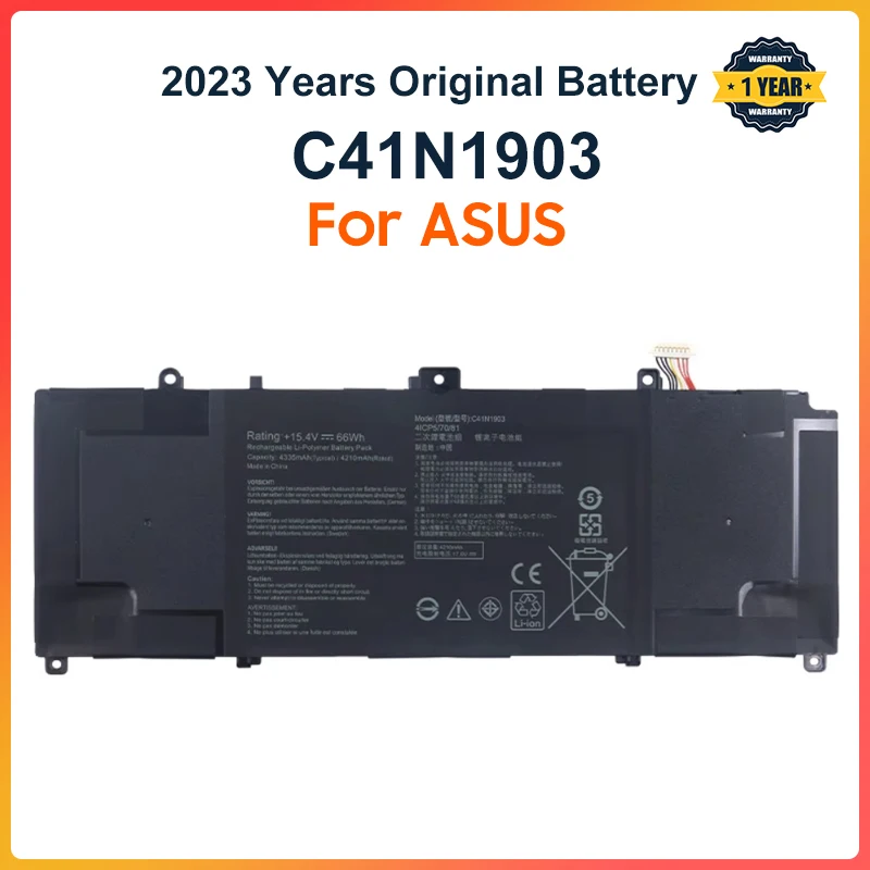 

C41N1903 Laptop Battery For ASUS ExpertBook B9450FA B9450FA-BM0194R B9450FA-XS79 B9450FA-BM0504R BM0367R 15.4V 66WH