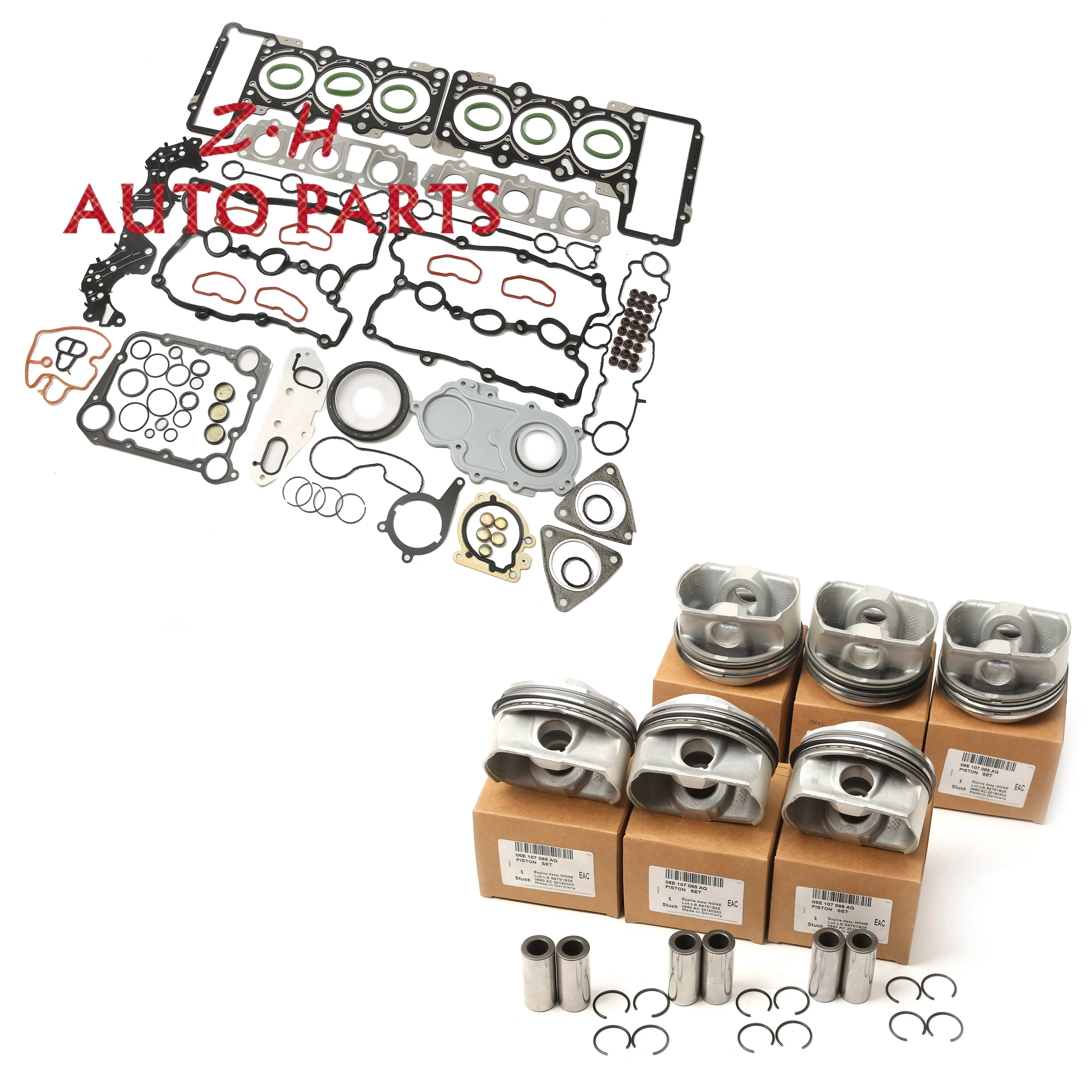 Car Engine Repair Kit And Piston For Audi A4 B7 Avant A5 Convertible A7 Sportback 3.0 50 TFSI quattro A8 06E107066CK 079311327A